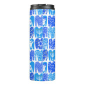 Ugly Hannukah Sweaters Holiday Pattern Thermosbecher (Rückseite)