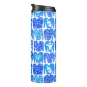 Ugly Hannukah Sweaters Holiday Pattern Thermosbecher (Nach rechts gedreht)