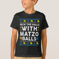 Ugly Hanukkah Deck Hall mit Matzo Ball Chanukah J