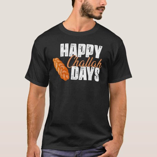Ugly Hanukkah Happy Challah Days T-Shirt (Vorderseite)