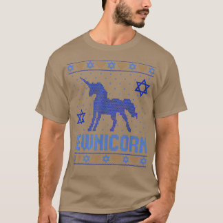 Ugly Hanukkah Jüdisches Unicorn Niedlich Chanukah  T-Shirt