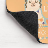 Ugly Hanukkah Llama Llamakkah Mousepad (Ecke)