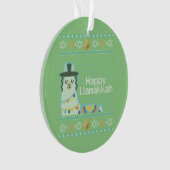 Ugly Hanukkah Llama Llamakkah Ornament (Vorderseite)