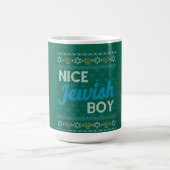 Ugly Hanukkah Nice Jüdischer Junge Matching Kaffeetasse (Mittel)