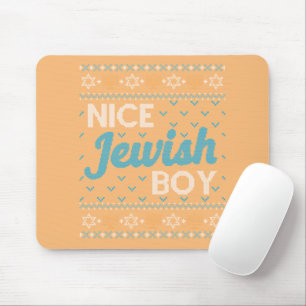 Ugly Hanukkah Nice Jüdischer Junge Matching Mousepad