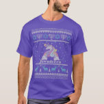 Ugly Hanukkah Sweater Menorah Jewnicorn Unicorn Ch T-Shirt<br><div class="desc">Ugly Hanukkah Sweater Menorah Jewnicorn Unicorn Chanukkah.</div>