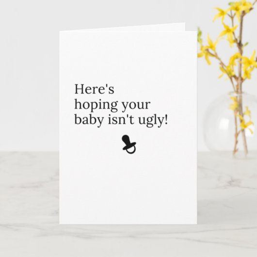 Ugly Happens Karte (Gelbe Blume)