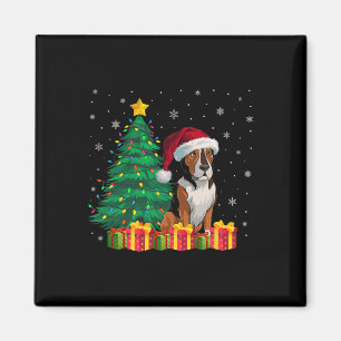Ugly Heeler Weihnachtsmannmütze Weihnachtsleuchten Magnet
