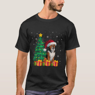 Ugly Heeler Weihnachtsmannmütze Weihnachtsleuchten T-Shirt