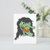 Ugly Hexe Postkarte (Stehend Vorderseite)