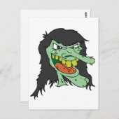 Ugly Hexe Postkarte (Vorne/Hinten)