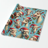 Ugly Holiday Goat Wrapping Paper Geschenkpapier (Ungerollt)