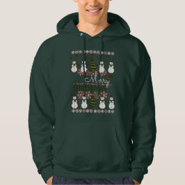 Ugly Holiday Sweater Frohe Weihnachten Hoodie
