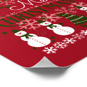 Ugly Holiday Sweater Frohe Weihnachten Poster (Ecke)