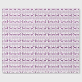 Ugly Holiday Sweater Lila Rentier Design Geschenkpapier (Flach)