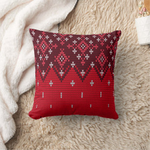 Ugly Holidays Sweater Folk Muster Kissen