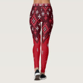 Ugly Holidays Sweater Folk Muster Leggings (Rückseite)