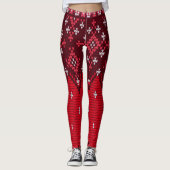 Ugly Holidays Sweater Folk Muster Leggings (Vorderseite)