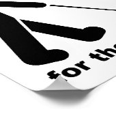 Ugly Hug Funny Poster Sign (Ecke)