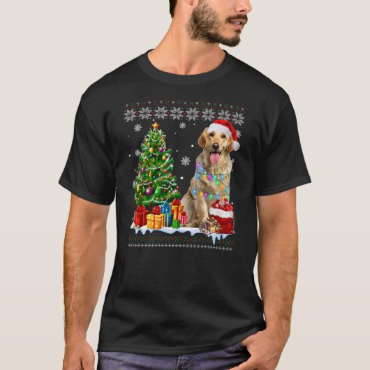 Ugly Labrador Retriever Dog Santa Hat Christmas Tr T-Shirt (Vorderseite)