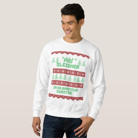 Ugly, lustiges Weihnachtspulli - Urlaub Sweatshirt (Vorne ganz)