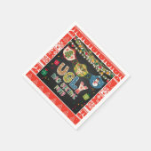 Ugly Mask Christmas Party Napkin Serviette (Ecke)