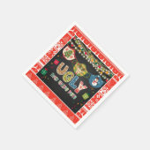Ugly Mask Holiday Party Napkin Serviette (Ecke)