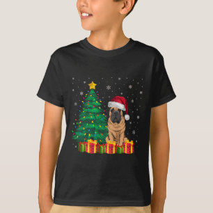 Ugly Mastiff Weihnachtsmannmütze Weihnachtsleuchte T-Shirt