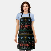Ugly Merry CHRISTmas Sweater Christlich Colorful Schürze (Getragen)