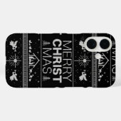 Ugly Merry Christmas Sweater Elegante Christlich Case-Mate iPhone Hülle (Rückseite (Horizontal))