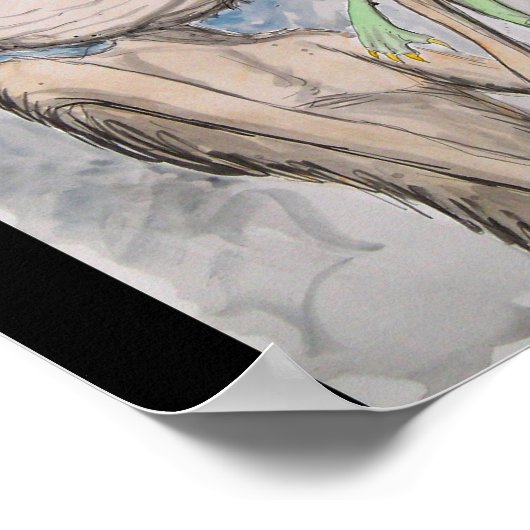 Ugly Monkey Ugly Frog Poster (Ecke)