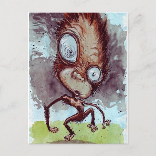 Ugly Monkey Wild Postkarte (Vorderseite)