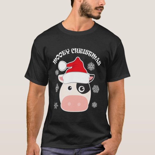 Ugly Mooey Weihnachtskuh T-Shirt (Vorderseite)