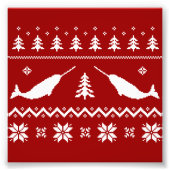 Ugly Narwhal Weihnachtssüßer Fotodruck (Vorne)