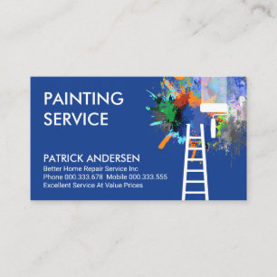 Ugly Paint Spritzer Painting Service Visitenkarte