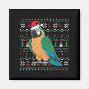 Ugly Parrot Lovers Xmas Sweater Weihnachten Magnet
