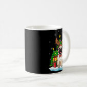 Ugly Pug Christmas Sweater Pajama For Women Men Fa Kaffeetasse (VorderseiteRechts)