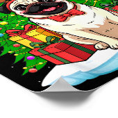 Ugly Pug Christmas Sweater Pajama For Women Men Fa Poster (Ecke)