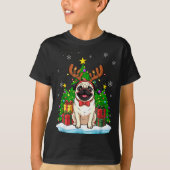 Ugly Pug Christmas Sweater Pajama For Women Men Fa T-Shirt (Vorderseite)