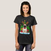 Ugly Pug Christmas Sweater Pajama For Women Men Fa T-Shirt (Vorne ganz)
