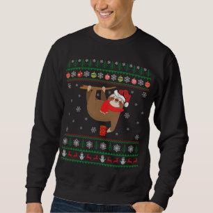 Ugly Sloth Lover Xmas Weihnachtsmannmütze Ugly Slo Sweatshirt