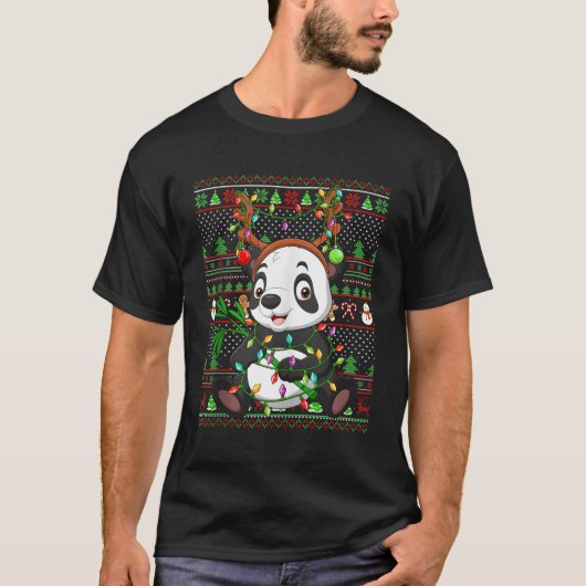 Ugly Style Lighting Panda T-Shirt (Vorderseite)