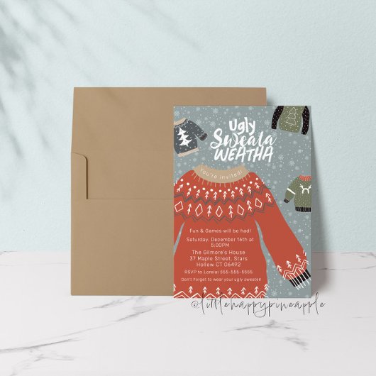 Ugly Sweata Weatha Party Einladung