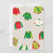 Ugly Sweata Weatha Party Einladung (Rückseite)