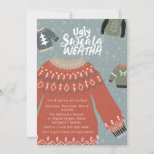 Ugly Sweata Weatha Party Einladung (Vorderseite)