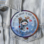 Ugly Sweater 2. Gewinner FUNNY SNOWMAN Button