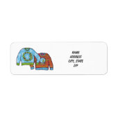 Ugly Sweater Address Label (Vorne)