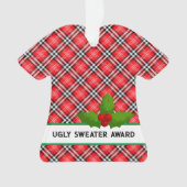 Ugly Sweater Award Jahr Festive Fun Gastgeschenk Ornament (Vorderseite)
