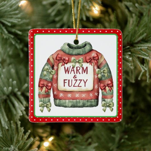 Ugly Sweater Award Ornament - Two Sided (Baum)