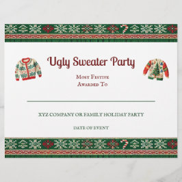 Ugly Sweater Award Party